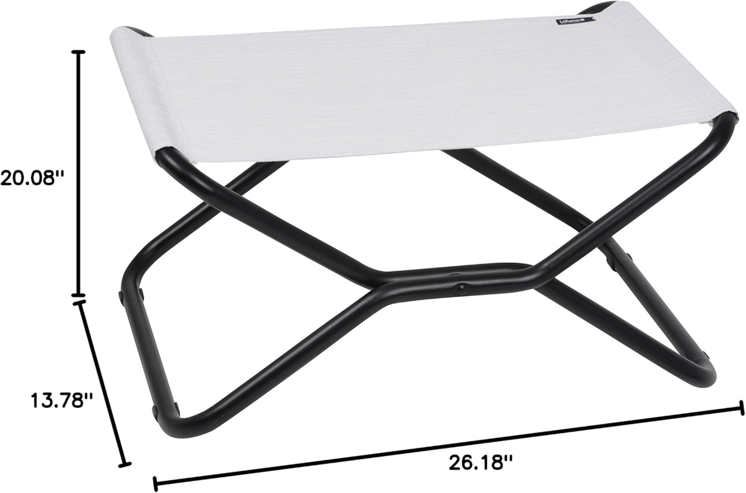 Lafuma (Lafuma) Chair Next (Next) Ottoman Compact Chair Off-White LFM2659-6900