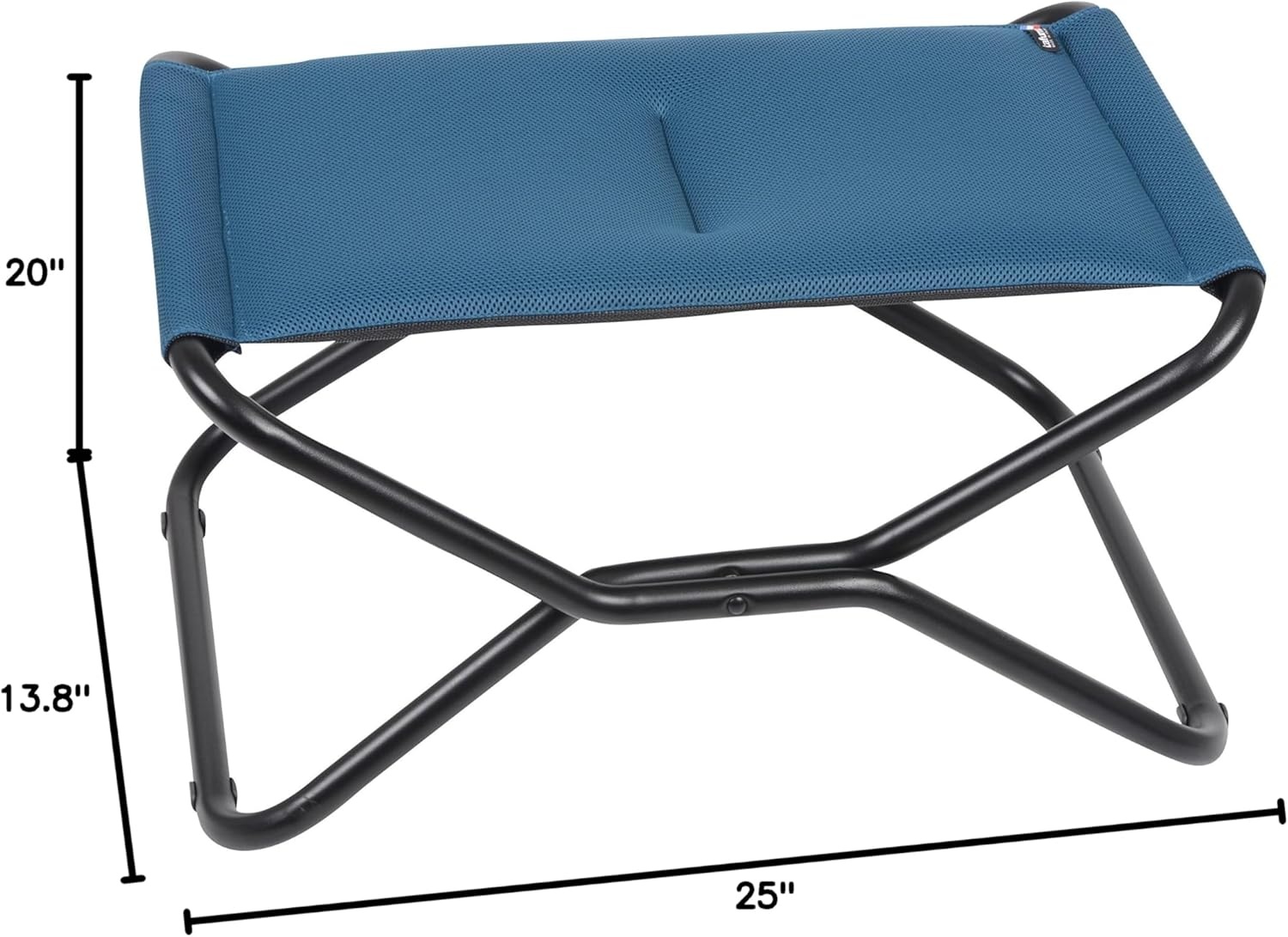 Lafuma Next Air Comfort – Folding Footrest – Bordeaux Air Comfort Fabric – Indoor or Outdoor Footstool or Footrest(Coral Blue)