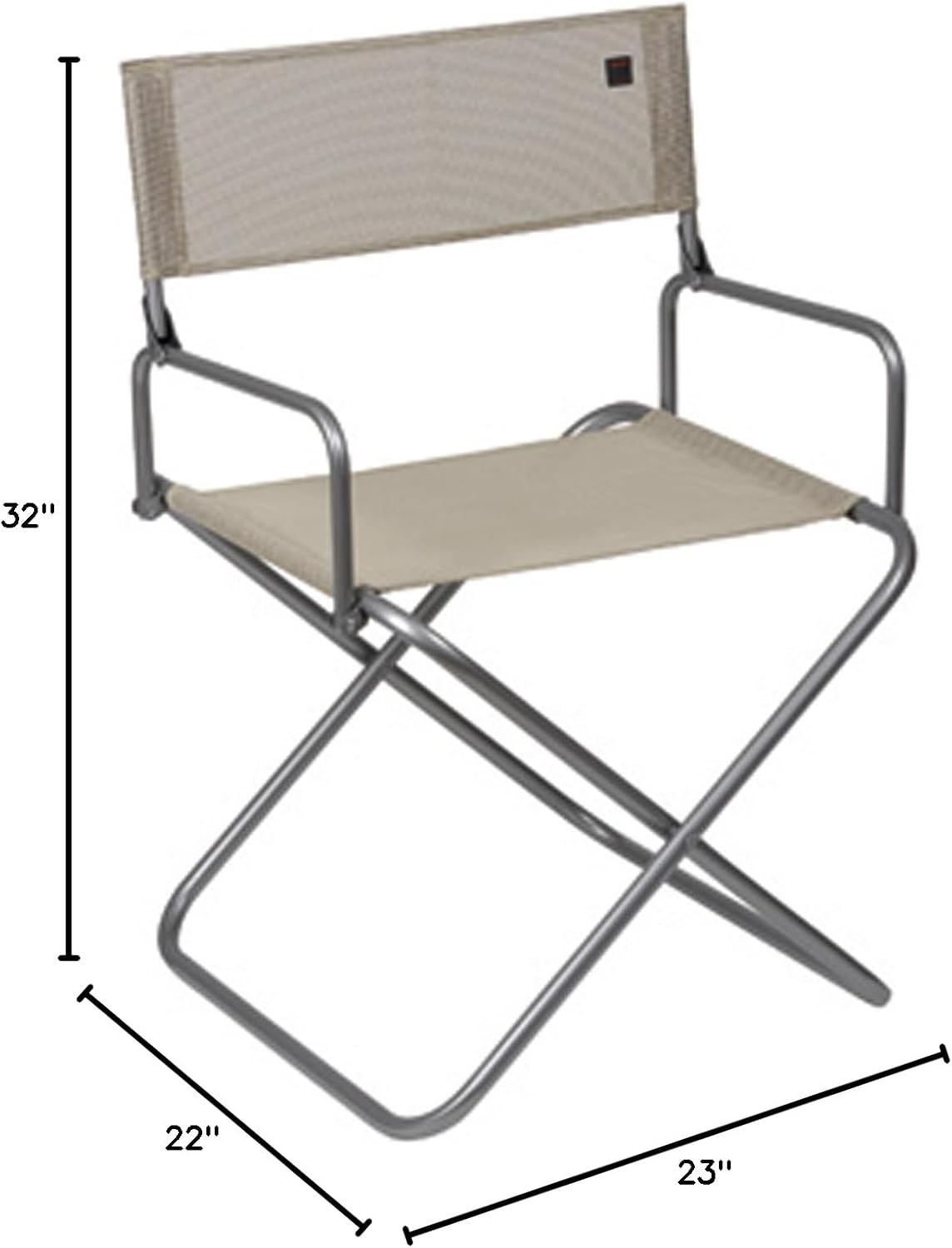 Lafuma FGX XL Mesh Arm Chair, Seigle Grey