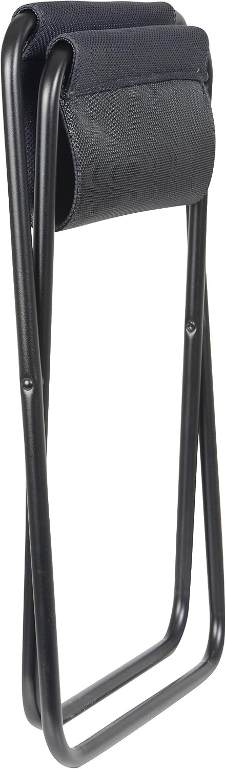 Lafuma LFM2580-6135 PH Folding Stool – Black Frame with New Acier Air Shell Fabric