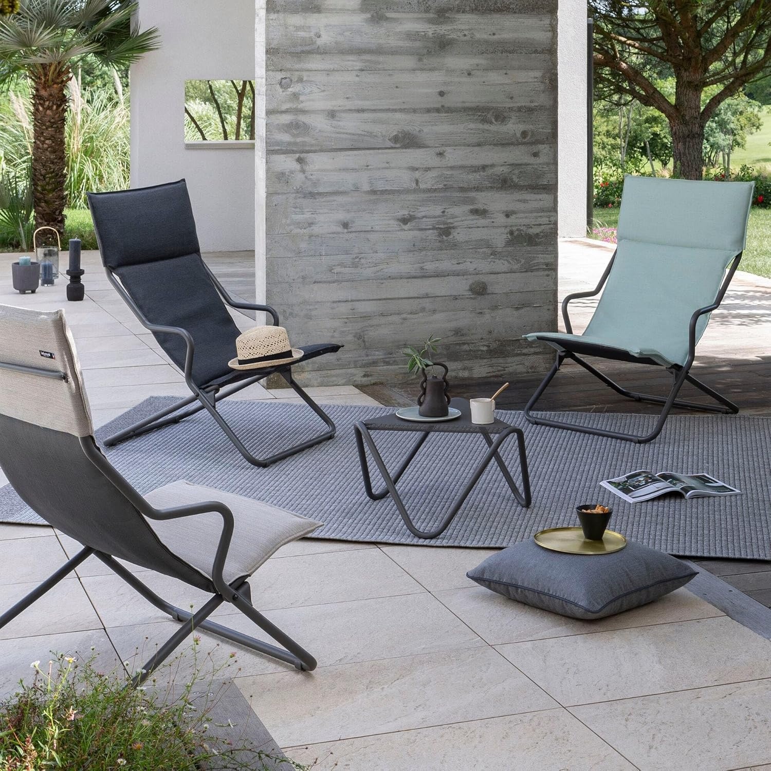 Lafuma LFM1949-7237 Vogue Low Table, Stone(Aluminum)