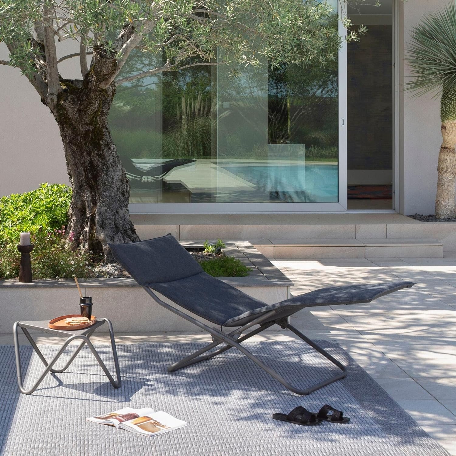 Lafuma LFM1949-7237 Vogue Low Table, Stone(Aluminum)