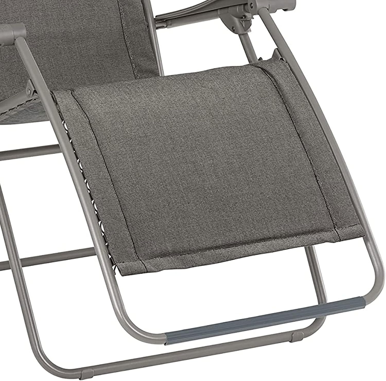Lafuma RSX Clip Sunbrella Outdoor Zero Gravity Steel Folding Recliner Chair for Camping, Backyards, Patio, Lawn, and Garden, Slate(Slate)