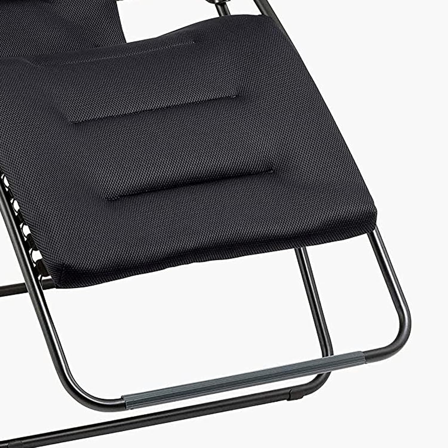 Lafuma RSX Clip XL Air Comfort, Extra Large Padded Zero-Gravity Multi-Position Reclining Chair, Acier