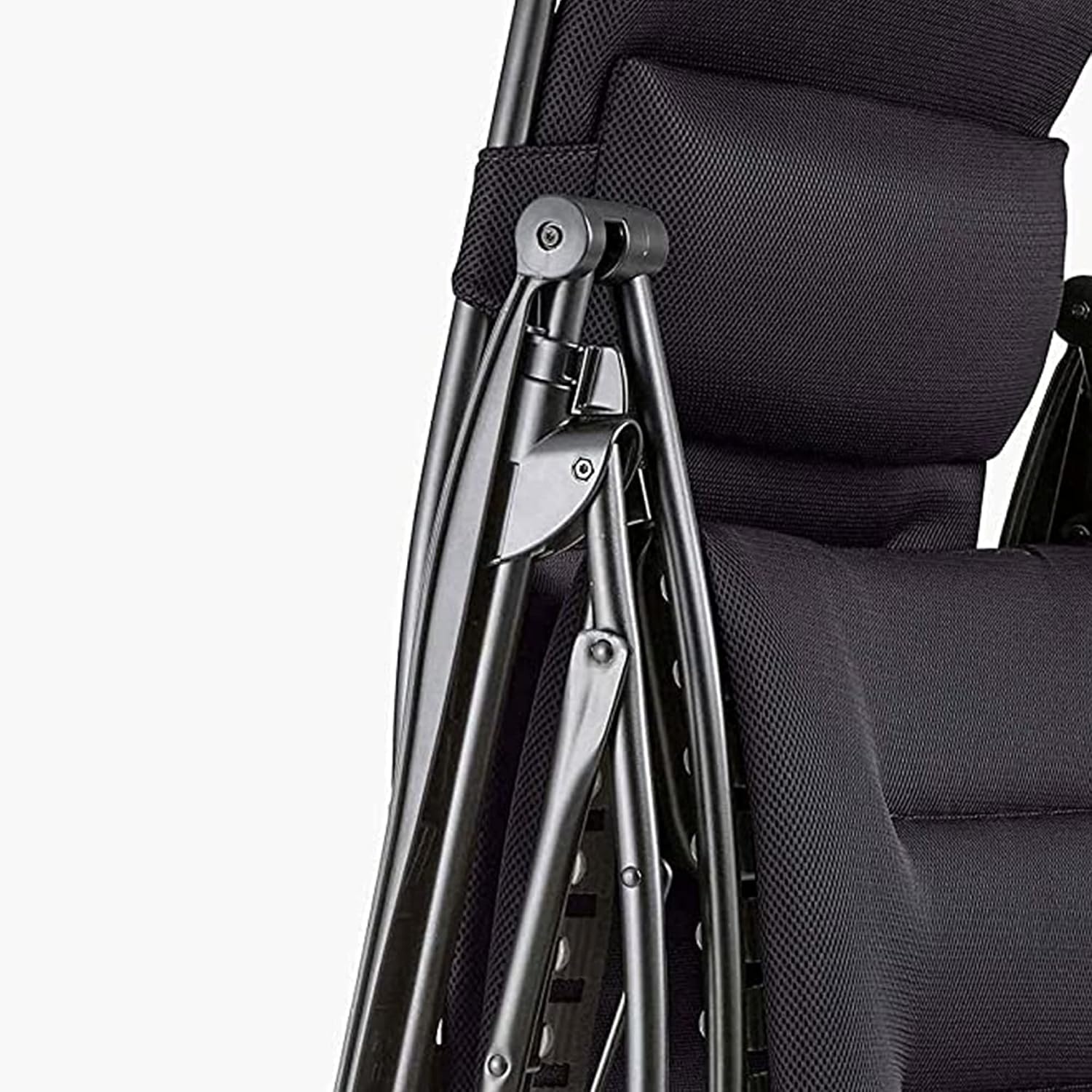 Lafuma RSX Clip XL Air Comfort, Extra Large Padded Zero-Gravity Multi-Position Reclining Chair, Acier
