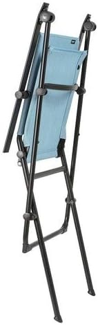 Lafuma Anytime Folding Armchair – Black Steel Frame with Aqua Batyline Duo Fabric(Aqua)